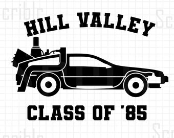 B2TF DeLorean Time Machine Back to the Future SVG JPG