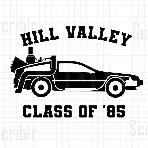 B2TF DeLorean Time Machine Back to the Future SVG JPG