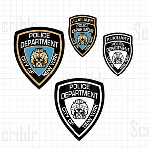 NYPD SVG Vector Cut File Département de police de New York