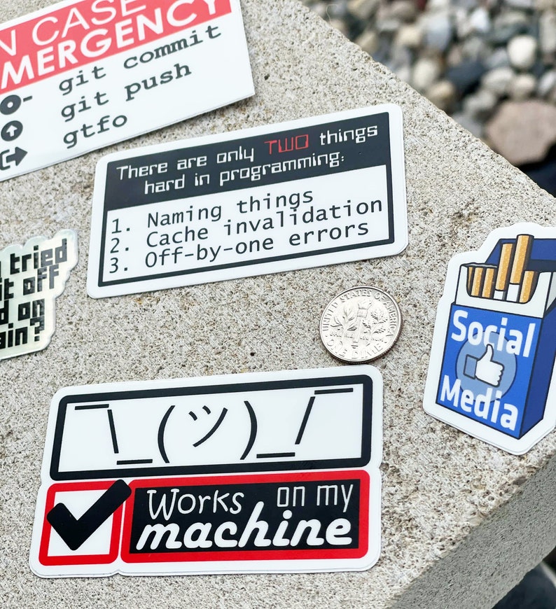 Laptop Lid Stickers/decals Programming/it Etsy