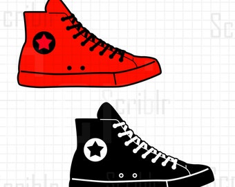 Basketball Shoe Vector Cutfile PNG SVG