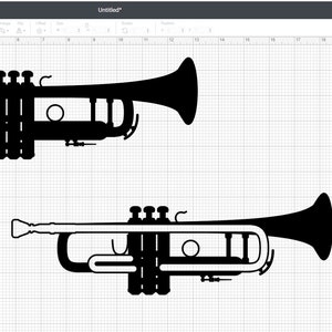 Trumpet SVG PNG JPG Vector Cut File - Etsy Australia
