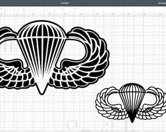 U.S. Army Airborne Wings Vector SVG JPG PNG