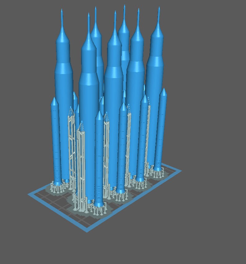 NASA Artemis 1 Moon Rocket OBJ STL 3D Print File Etsy Canada