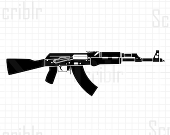 AK-47 Rifle de asalto SVG Vector PNG