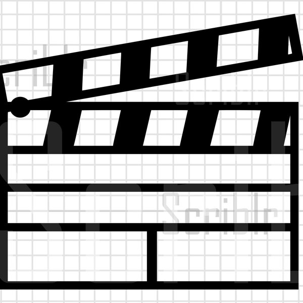 Movie Clacker SVG Vector PNG JPG