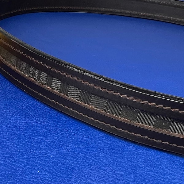 Empty Open Channel Leather Belts