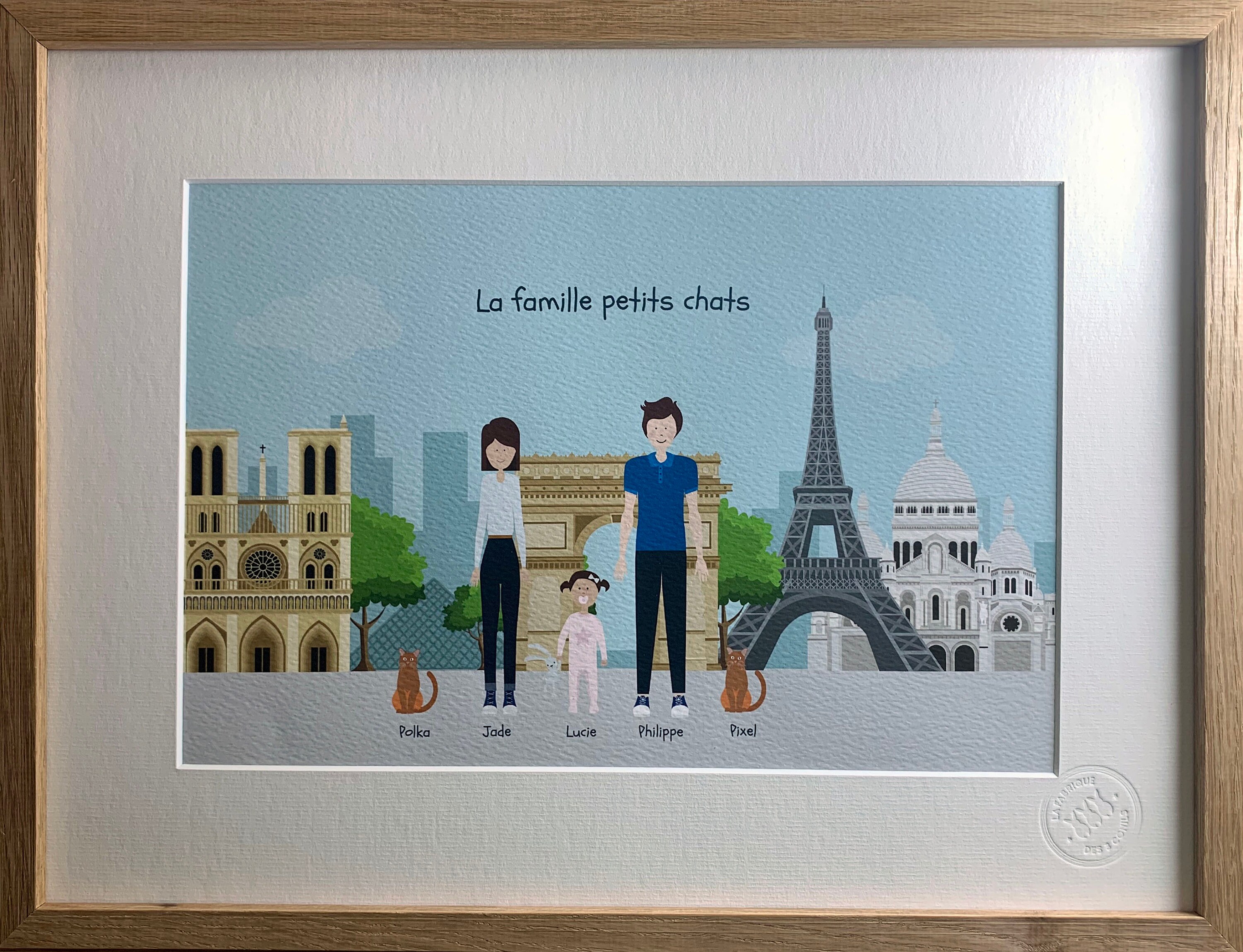 Illustration Famille Modèle Paris