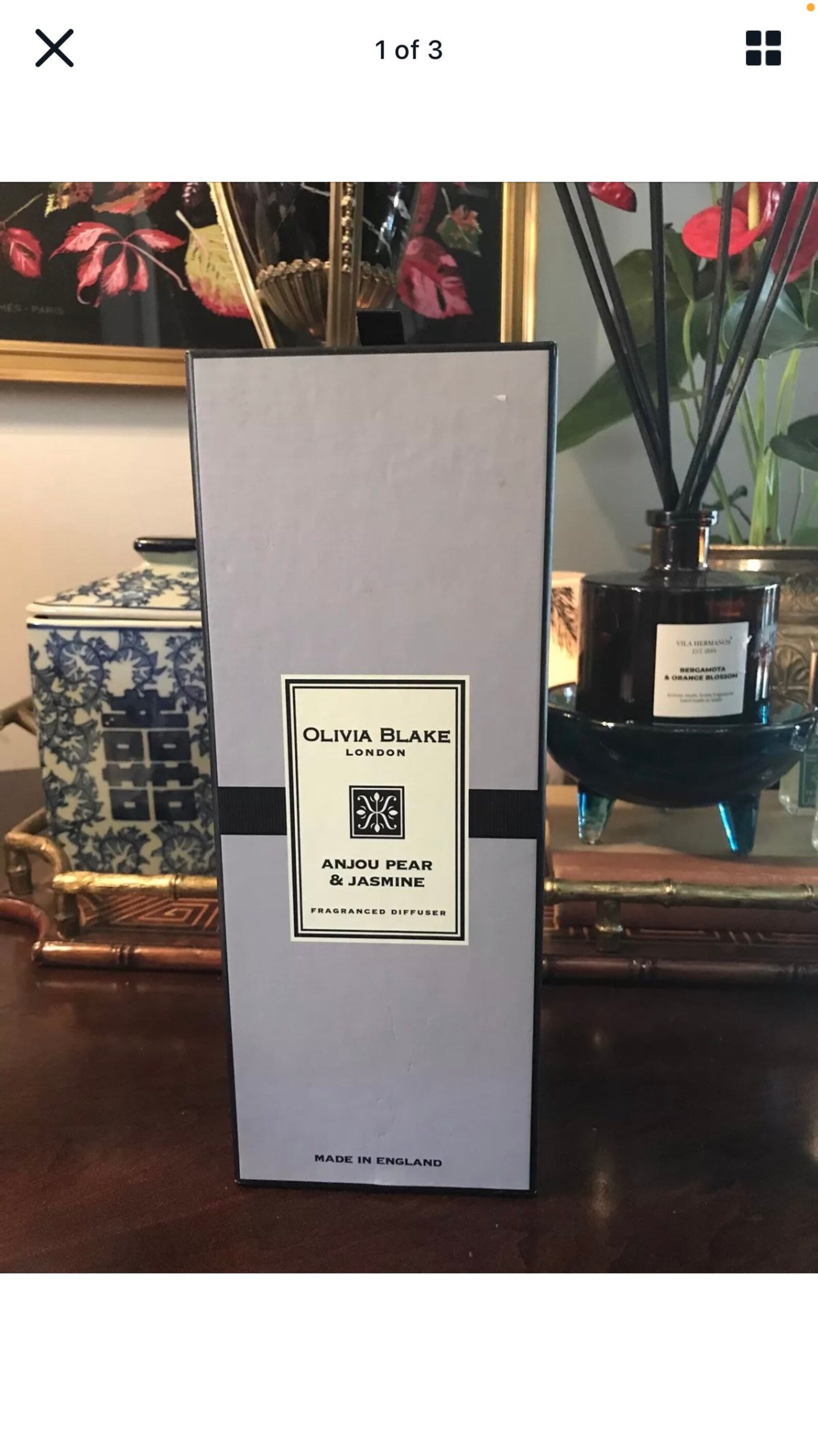 Olivia Blake London Anjou Pear & Jasmine Reed Diffuser Etsy