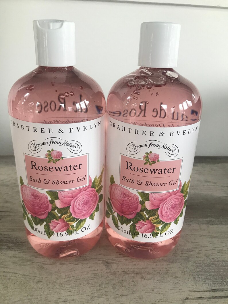 Crabtree & Evelyn Rosewater Bath and Shower Gel x two Jumbo Etsy