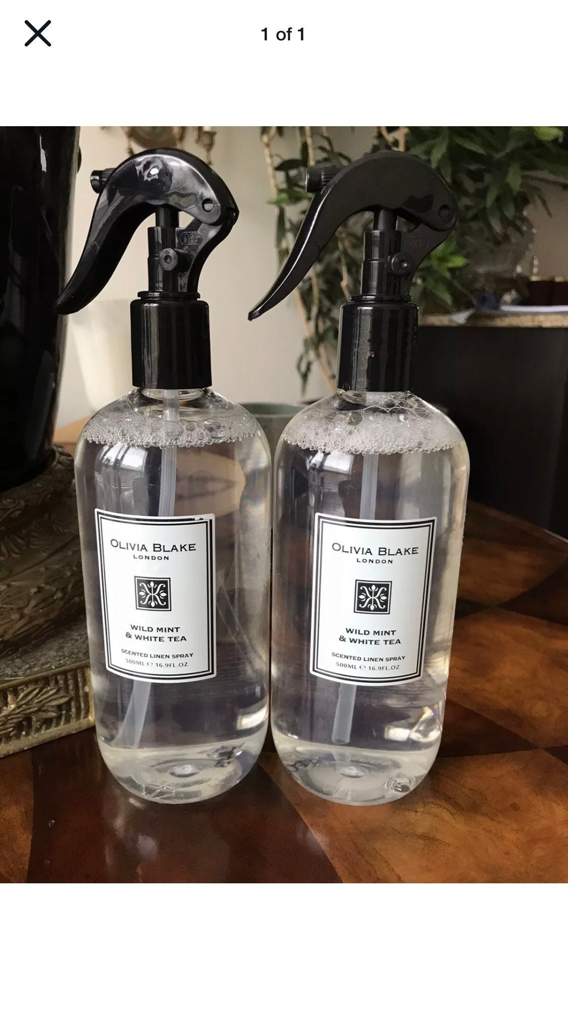 2 Sprays Olivia Blake London Wild Mint & White Tea Linen Etsy