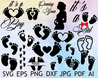 Download Baby Feet Svg Etsy