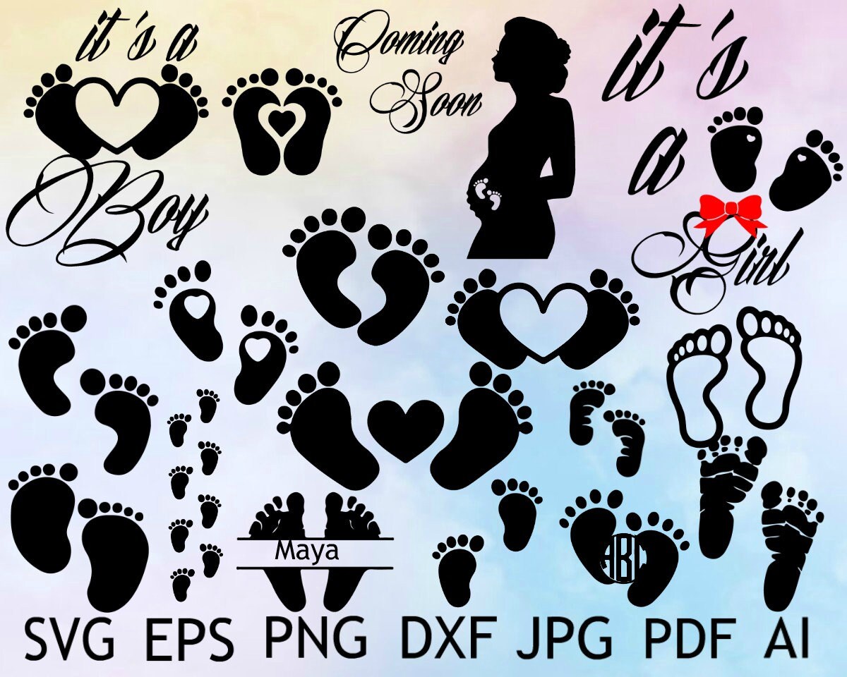 Free Free 223 Silhouette Baby Feet Svg SVG PNG EPS DXF File