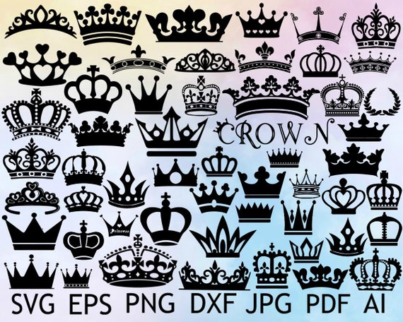 Download Crown Svg Crown Clipart Crown Svg Bundle Queen Crown Etsy