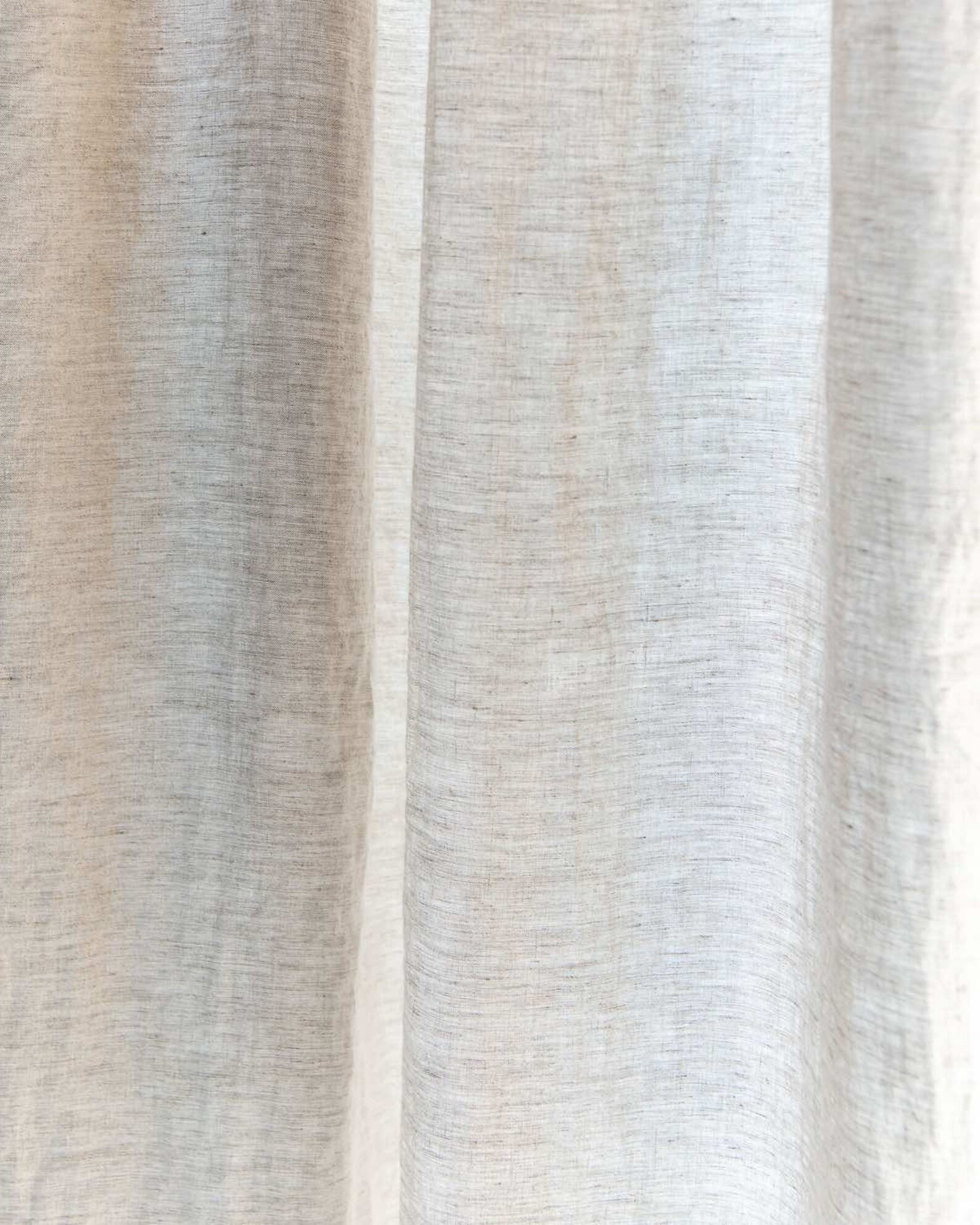 Macro Linen Wide Taped Unlined Curtain