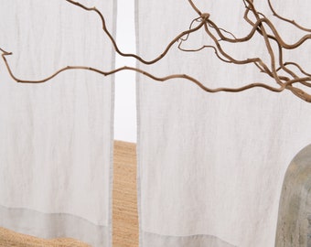 Noren Curtains. Japanese Linen Noren Panel. Traditional Noren Curtains. Japanese curtain Door. Linen Noren in Light gray color.