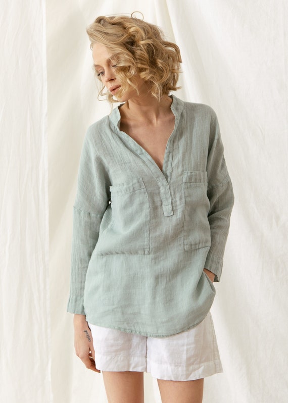 Gauze blouse hotsell