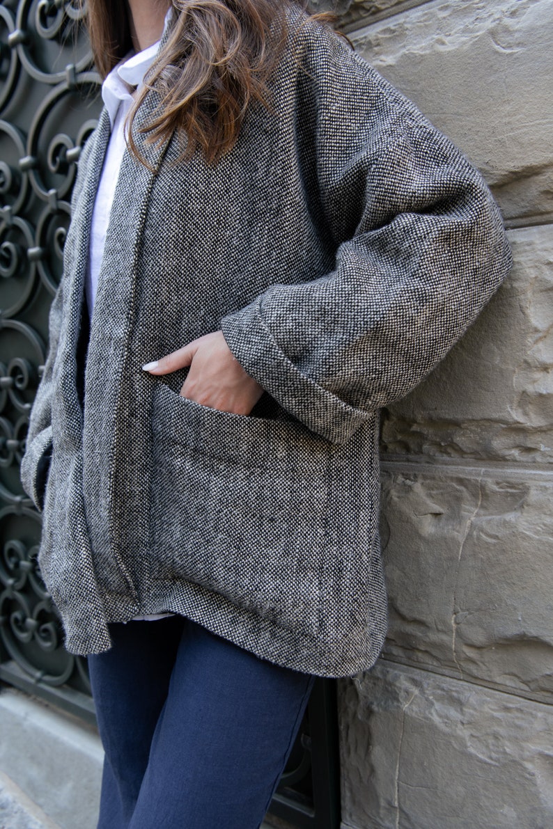 Nature Oversized Linen Jacket