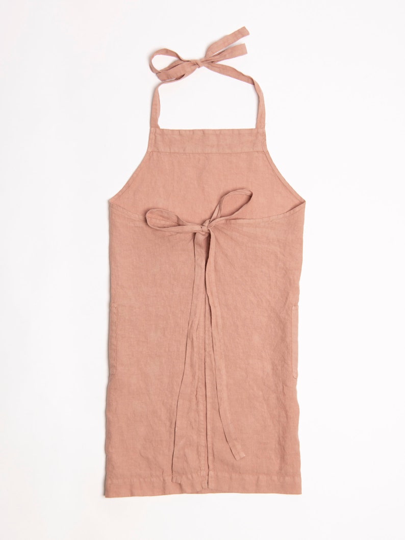 Linen Apron. Garden Apron. Full Apron For Women and Men. Cooking Apron. image 4