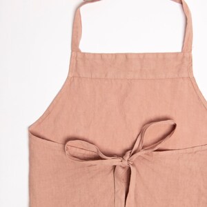 Linen Apron. Garden Apron. Full Apron For Women and Men. Cooking Apron. image 5