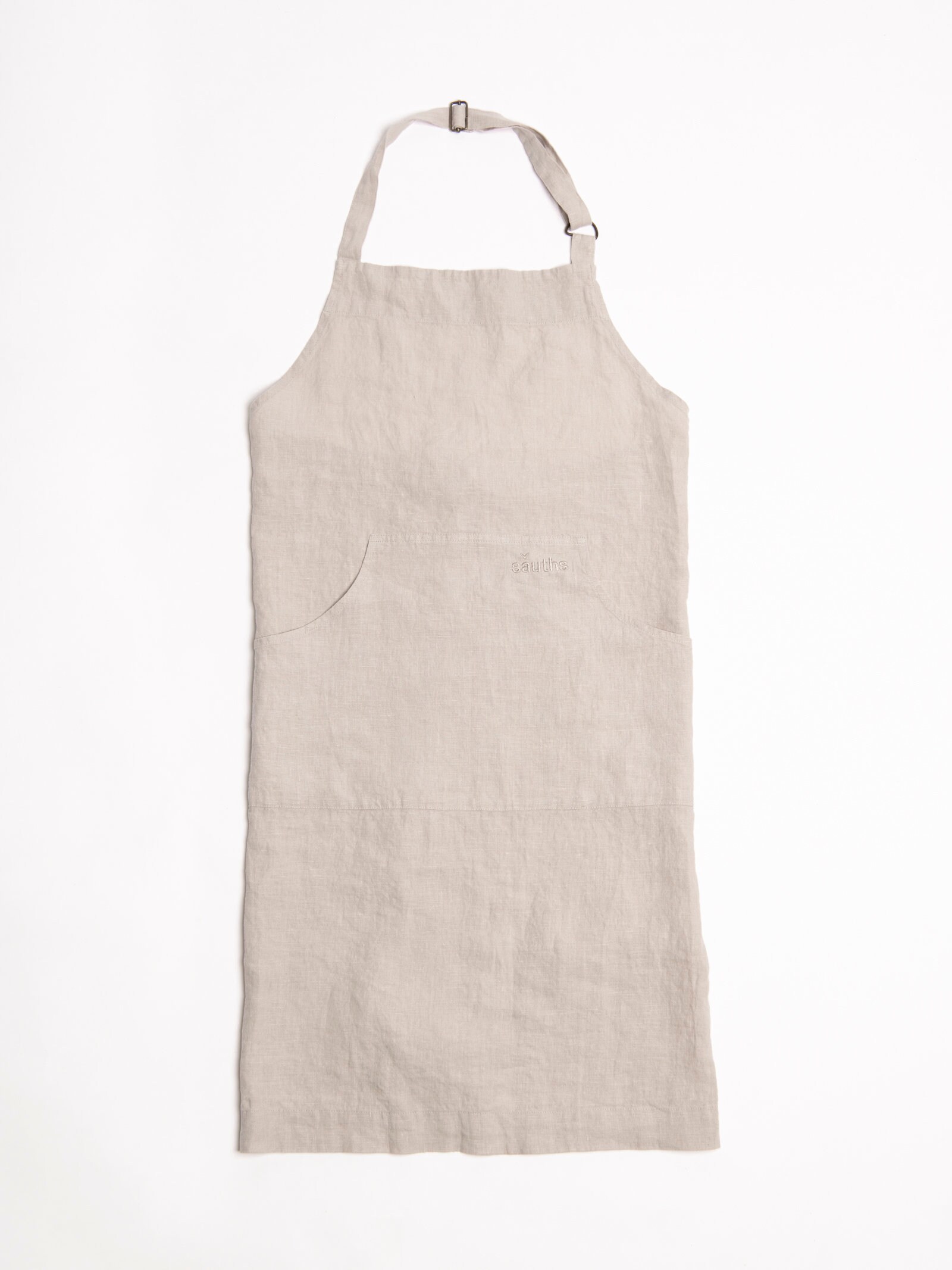 Linen Apron. Beige Color Apron. Full Apron For Women and Men. Etsy