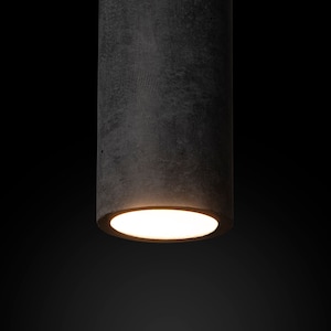 Concrete Cylinder Pendant Light Modern Pendant Lights Industrial Lamp Nordic Style Kitchen Island image 4
