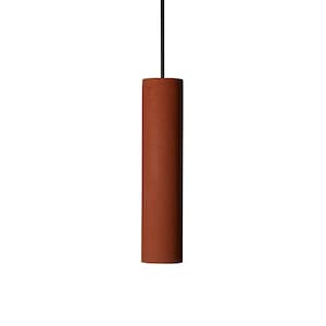 Earth Concrete Cylinder Pendant Light | Hanging Pendant Ceiling Light | Industrial Single Pendant Lamp | Ready for USA too | CoWooDesign