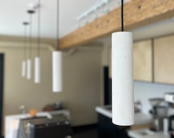 Concrete Cylinder Pendant Light | Modern Pendant Lights | Kitchen Island Lighting | Nordic style | CoWooDesign
