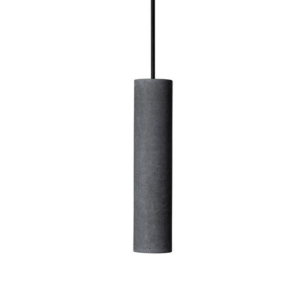 Suspension cylindrique en béton gris | Plafonnier suspendu suspendu | Lampe à suspension unique industrielle | Prêt pour les États-Unis aussi | CoWooDesign