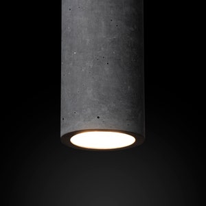 Concrete Cylinder Pendant Light Modern Pendant Lights Industrial Lamp Nordic Style Kitchen Island image 2