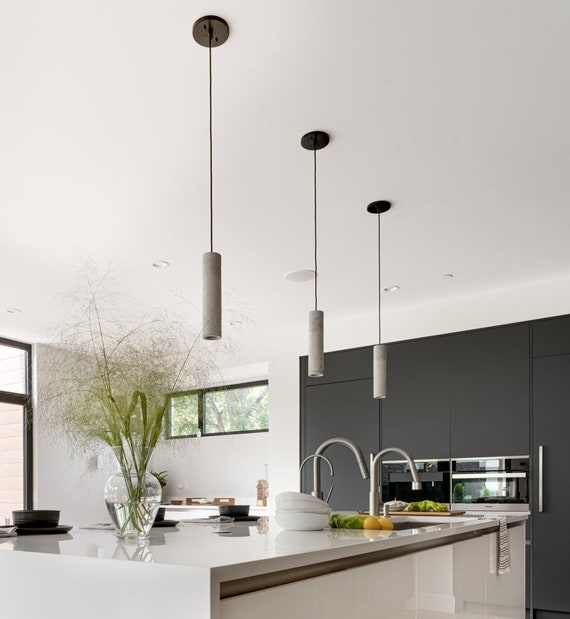 jeans Derive Forvirret Concrete Cylinder Pendant Light Modern Pendant Lights - Etsy