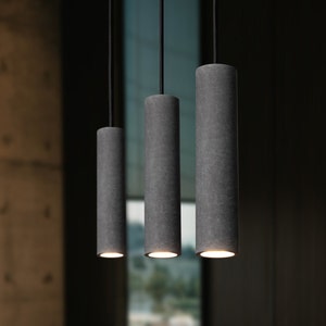 Concrete Cylinder Pendant Light | Modern Pendant Lights | Industrial Lamp | Nordic Style | Kitchen Island