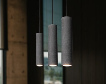 Concrete Cylinder Pendant Light | Modern Pendant Lights | Industrial Lamp | Nordic Style | Kitchen Island