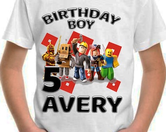 Roblox Shirt Etsy - roblox t shirt roblox roblox party shirt video gamer etsy