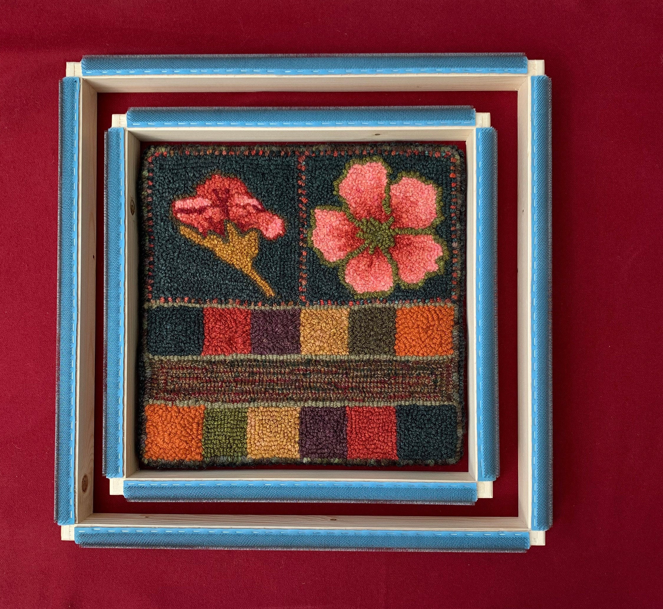 Punch Needle Rug Hooking Frame 14 x 14 Etsy