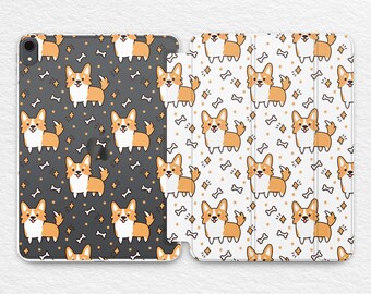 Dog iPad Pro 11 Cute Corgi Dog iPad case Cute Kids Kawaii Corgi iPad Case Little Corgi iPad Case 2020 6th Gen 2018 Puppy iPad Case