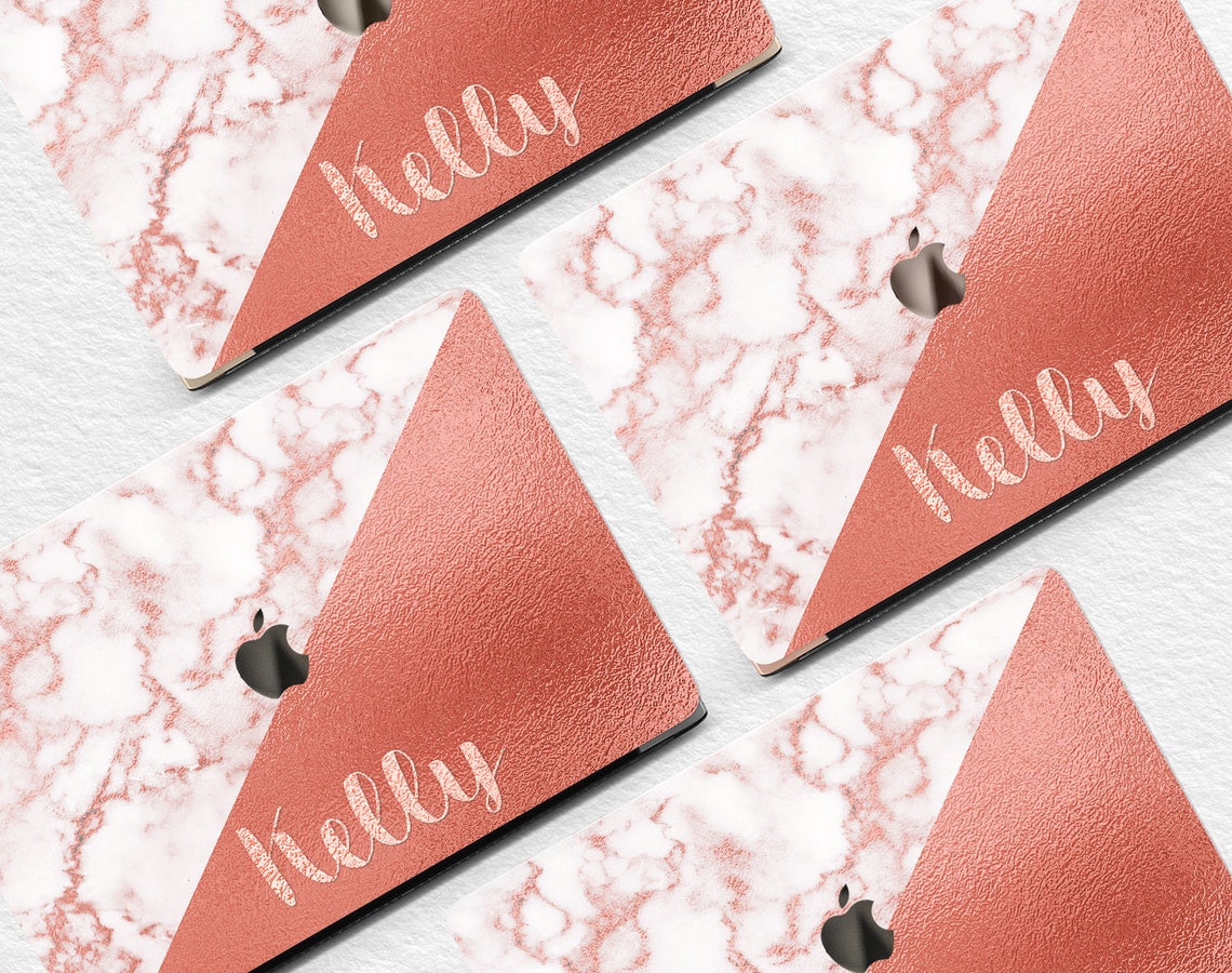 Rose Gold Marble Macbook 15 Hard Case Custom Case Macbook Etsy