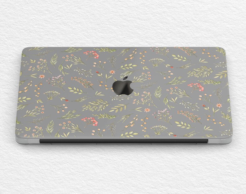 Gentle Wildflowers Mac Book 2019 Case Floral Branches Macbook Etsy