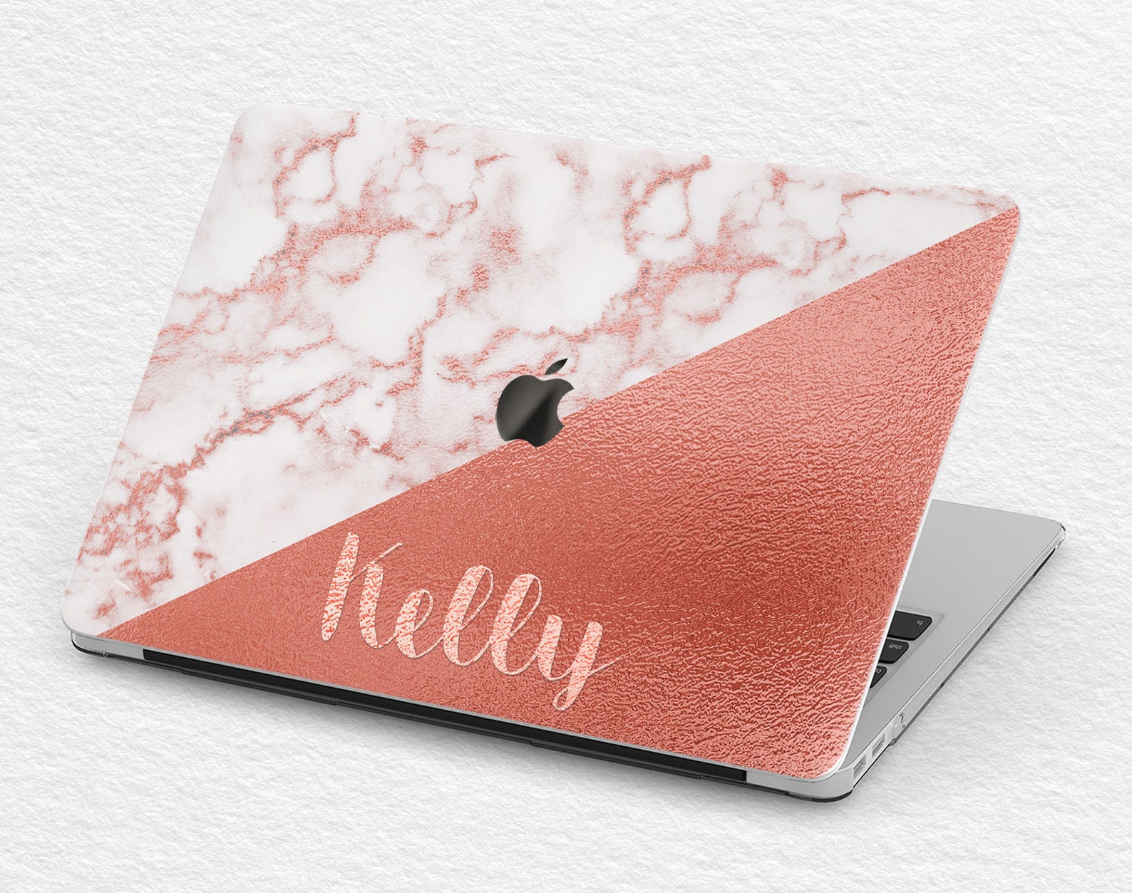 Rose Gold Marble Macbook 15 Hard Case Custom Case Macbook Etsy