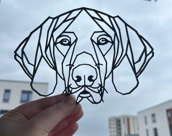 Geometric German Pointer Wall Art Decor - Geometric Pet Print - Dog Lover Gift Idea - Vizsla - Weimaraner