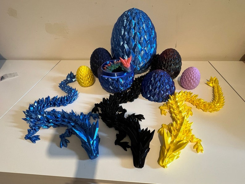 Mythical Crystal Dragon and Egg - Cinderwing3D image 2