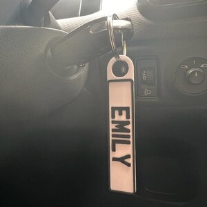 3D Licence Plate Keyring - Custom Number Plate Keyring - New Driver Gift image 2