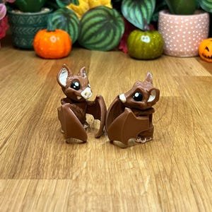 Mini Fruit Bat - Collectible Display Piece, Stress Relief Keychain, Personalized Gift - Mat Mire Makes image 4