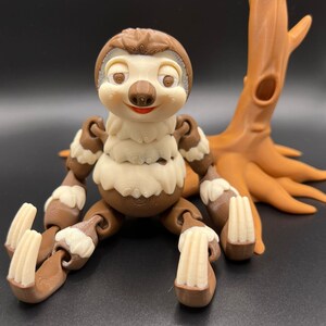 Benutzerdefinierte 3D gedruckte Faultier - Sammlerstück, Stressabbau, personalisiertes Geschenk - verschiedene Farben - Flexi Factory Bild 5