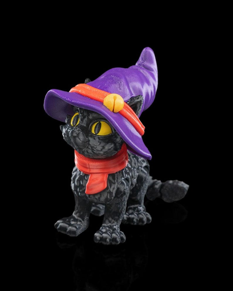 Halloween Cat in a Hat image 1