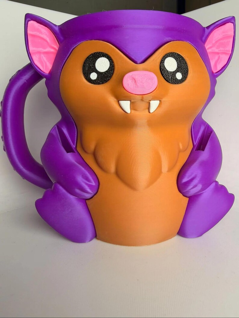 Bramble the Bat Ice Cream Holder - 3D Printed Cute Ice Pint Holder image 5