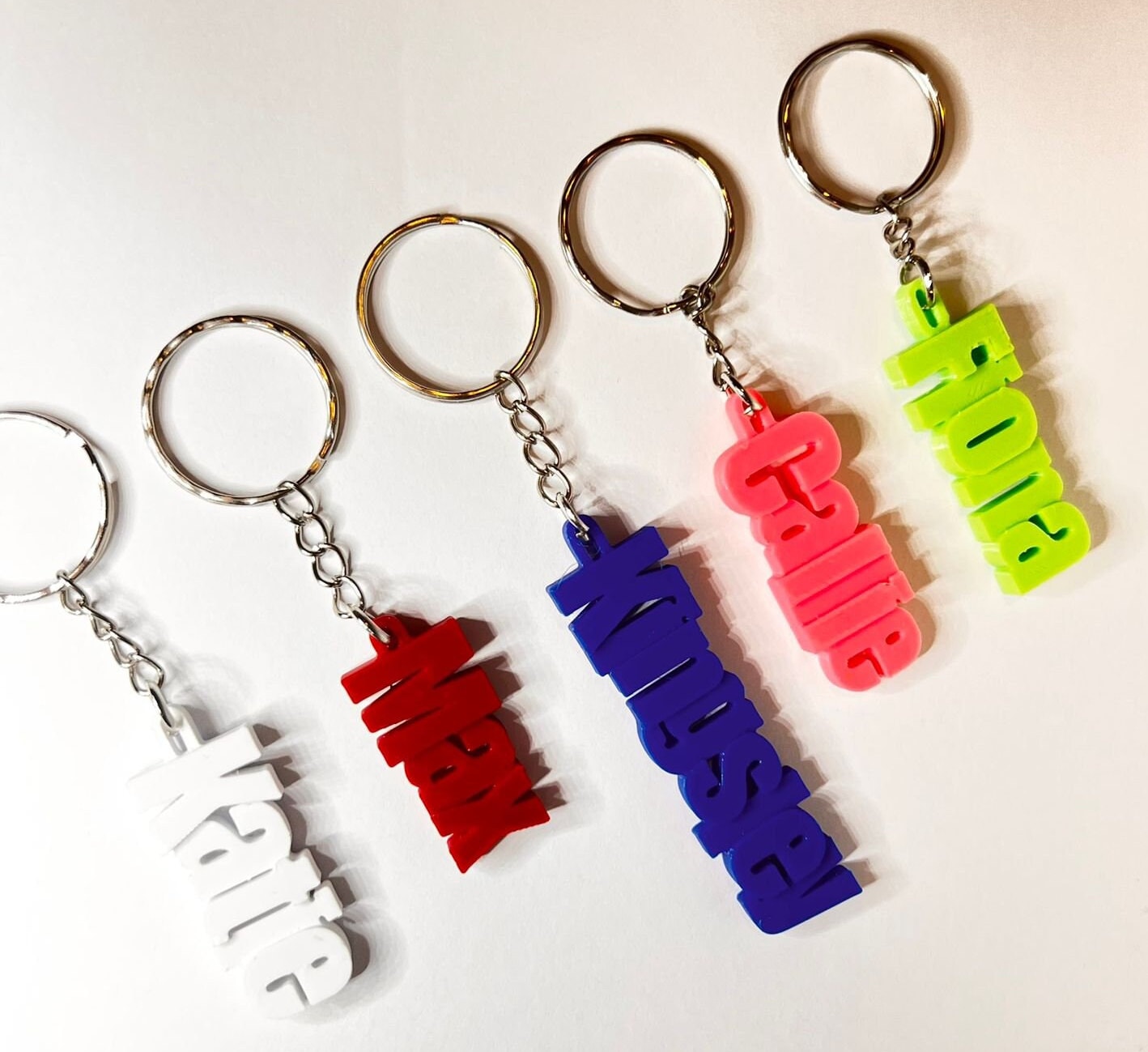 3D Gedruckte Personalisierte Bleistift Schlüsselbund - Party Favor Name Tag