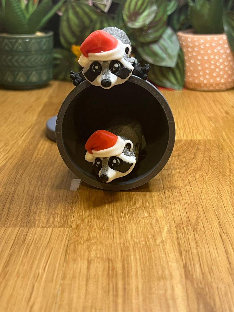 Minikerstwasbeer - verzamelobject, stressverlichting, gepersonaliseerd cadeau, feestelijk decor - Mat Mire Makes afbeelding 5
