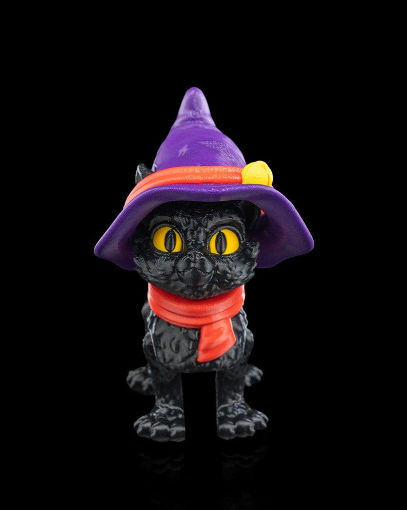 Halloween Cat in a Hat image 2