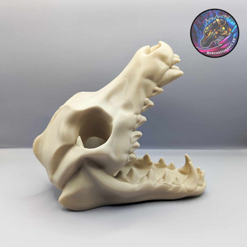 Wolf Skull Dice Tower and Ornament - Kekreations image 2